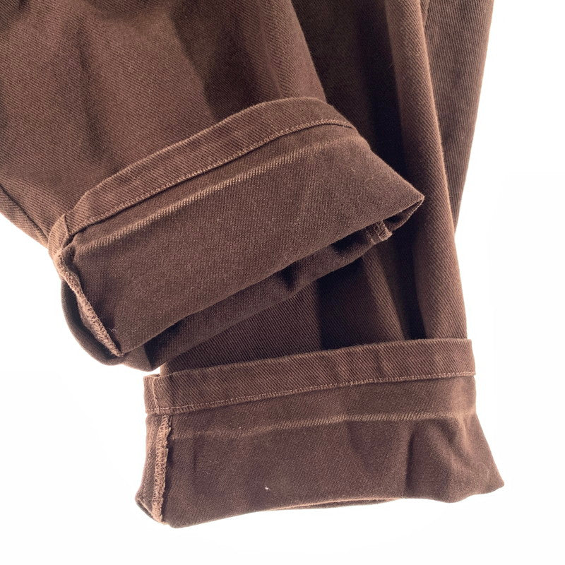 【中古品】【メンズ】 APPLEBUM アップルバム LOOSE COLOR TAPERD PANTS テーパードパンツ カラーBROWN SIZE:XL 153-260722-ky-06-fuzh 万代Net店