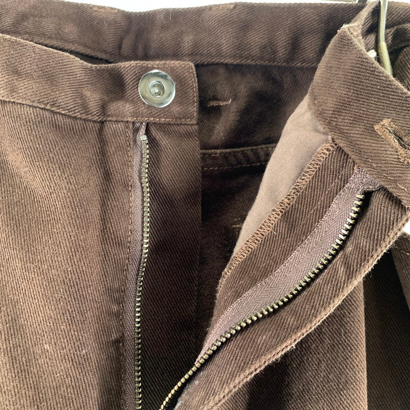 【中古品】【メンズ】 APPLEBUM アップルバム LOOSE COLOR TAPERD PANTS テーパードパンツ カラーBROWN SIZE:XL 153-260722-ky-06-fuzh 万代Net店