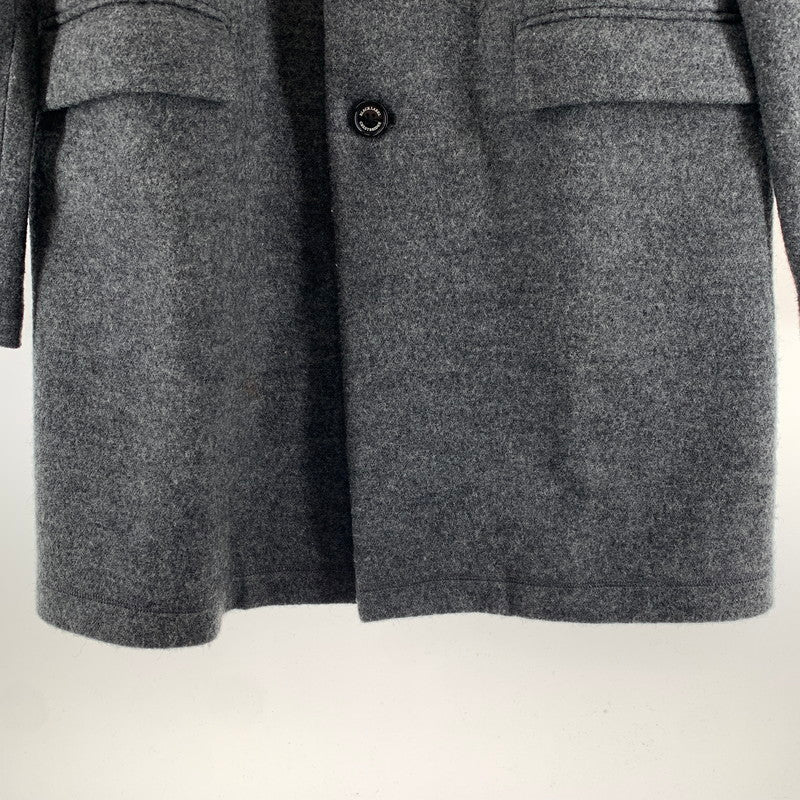 【中古品】【メンズ】 BLACK LABEL ブラックレーベル CRESTBRIDGE クレスト ブリッジ チェスターコート ジャケット アウター 古着 141-261009-mh-05-fuzh サイズ：L カラー：グレー 万代Net店