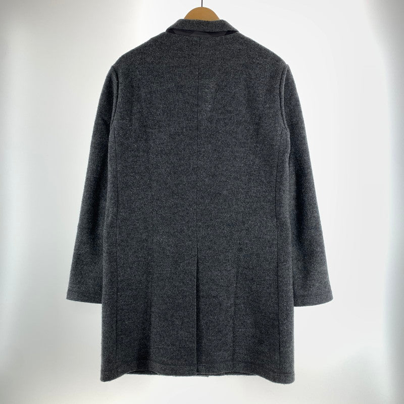 【中古品】【メンズ】 BLACK LABEL ブラックレーベル CRESTBRIDGE クレスト ブリッジ チェスターコート ジャケット アウター 古着 141-261009-mh-05-fuzh サイズ：L カラー：グレー 万代Net店