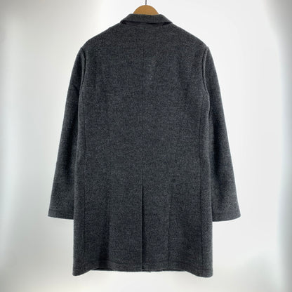 【中古品】【メンズ】 BLACK LABEL ブラックレーベル CRESTBRIDGE クレスト ブリッジ チェスターコート ジャケット アウター 古着 141-261009-mh-05-fuzh サイズ：L カラー：グレー 万代Net店