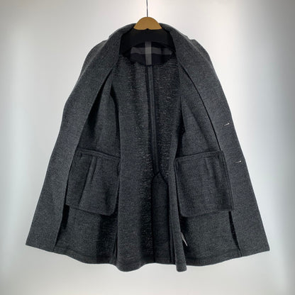 【中古品】【メンズ】 BLACK LABEL ブラックレーベル CRESTBRIDGE クレスト ブリッジ チェスターコート ジャケット アウター 古着 141-261009-mh-05-fuzh サイズ：L カラー：グレー 万代Net店