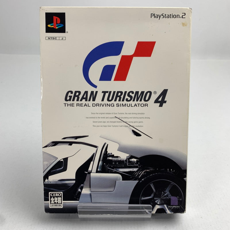 【中古品】 PS2 グランツーリスモ4 プレステ2 レトロゲーム 動作確認済 ※箱傷み・汚れ・取説・冊子傷みあり [CERO区分_A / 全年齢対象商品] 023-260718-io-46-fuzh 万代Net店