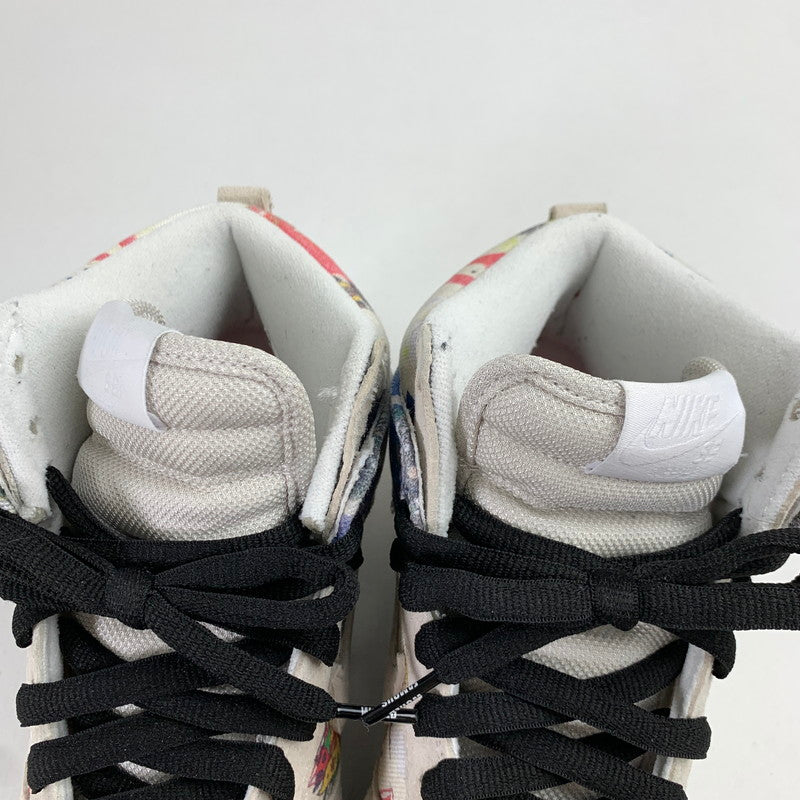 【中古品】【メンズ】 SUPREME×NIKE SB DUNK HIGH シュプリーム ×ダンクハイ "RAMMELLZEE" FD8779-100 MULTI.総柄 SIZE:26.0cm チャーム.シューレース.タグ.箱付属 スニーカー 靴 160-260712-ky-12-fuzh 万代Net店