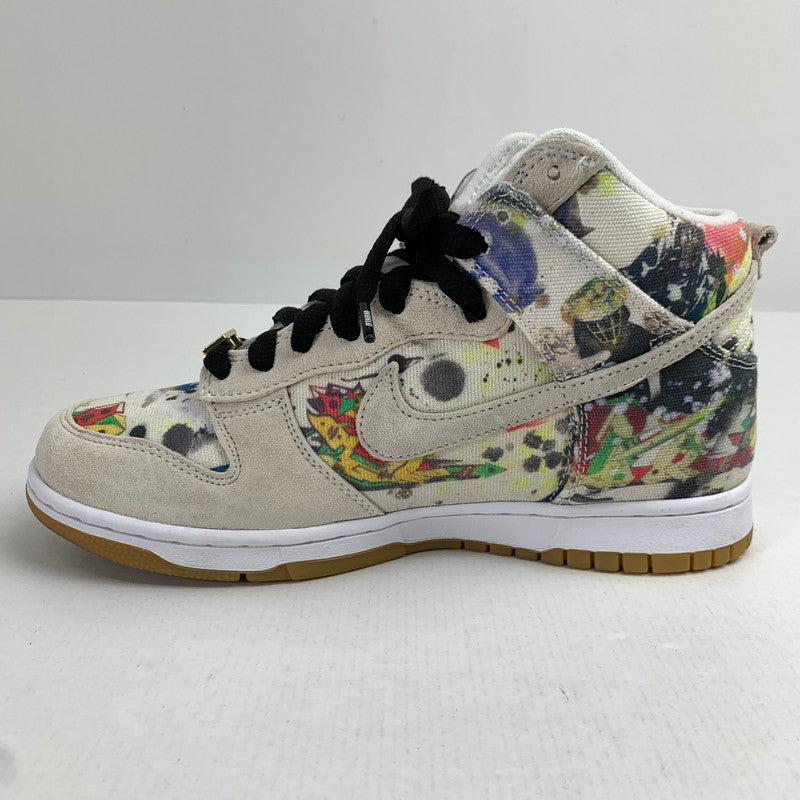 【中古品】【メンズ】 SUPREME×NIKE SB DUNK HIGH シュプリーム ×ダンクハイ "RAMMELLZEE" FD8779-100 MULTI.総柄 SIZE:26.0cm チャーム.シューレース.タグ.箱付属 スニーカー 靴 160-260712-ky-12-fuzh 万代Net店