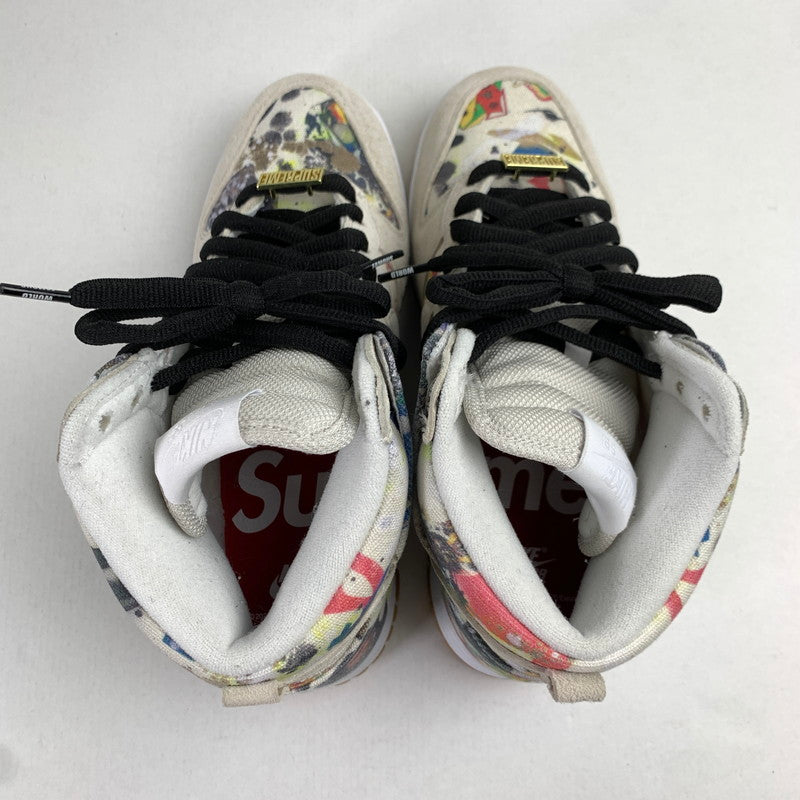 【中古品】【メンズ】 SUPREME×NIKE SB DUNK HIGH シュプリーム ×ダンクハイ "RAMMELLZEE" FD8779-100 MULTI.総柄 SIZE:26.0cm チャーム.シューレース.タグ.箱付属 スニーカー 靴 160-260712-ky-12-fuzh 万代Net店