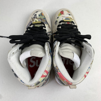 【中古品】【メンズ】 SUPREME×NIKE SB DUNK HIGH シュプリーム ×ダンクハイ "RAMMELLZEE" FD8779-100 MULTI.総柄 SIZE:26.0cm チャーム.シューレース.タグ.箱付属 スニーカー 靴 160-260712-ky-12-fuzh 万代Net店
