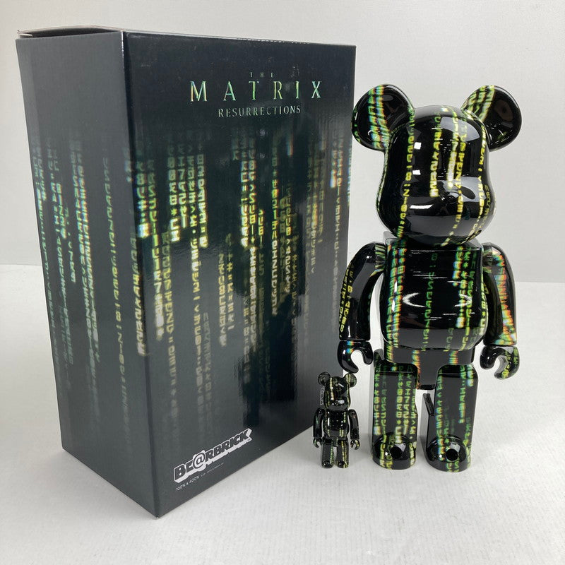 【中古美品】 BE＠RBRICK ベアブリック The Matrix Resurrections マトリックス 100％ & 400％ 055-260722-io-07-fuzh 万代Net店