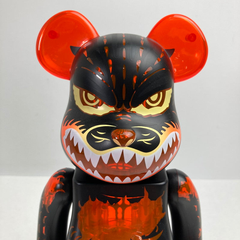 【中古美品】 BE＠RBRICK ベアブリック ゴジラVSデストロイア版 ゴジラ(メルトダウン：クリアオレンジVer.) 100% ＆ 400% 「ゴジラvsデストロイア」 055-260722-io-06-fuzh 万代Net店