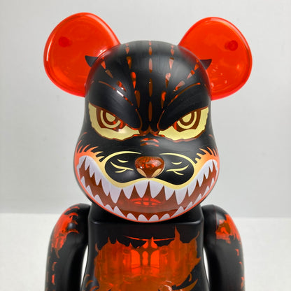 【中古美品】 BE＠RBRICK ベアブリック ゴジラVSデストロイア版 ゴジラ(メルトダウン：クリアオレンジVer.) 100% ＆ 400% 「ゴジラvsデストロイア」 055-260722-io-06-fuzh 万代Net店