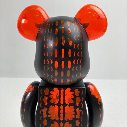 【中古美品】 BE＠RBRICK ベアブリック ゴジラVSデストロイア版 ゴジラ(メルトダウン：クリアオレンジVer.) 100% ＆ 400% 「ゴジラvsデストロイア」 055-260722-io-06-fuzh 万代Net店