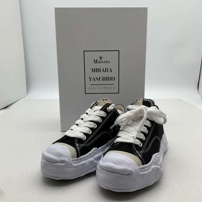 【中古美品】【メンズ】 MAISON MIHARA YASUHIRO メゾン ミハラ ヤスヒロ A05FW702 CANVAS LOW-TOP 箱付属 靴 166-260731-ny-12-fuzh サイズ：38 カラー：ブラック 万代Net店