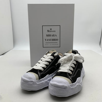 【中古美品】【メンズ】 MAISON MIHARA YASUHIRO メゾン ミハラ ヤスヒロ A05FW702 CANVAS LOW-TOP 箱付属 靴 166-260731-ny-12-fuzh サイズ：38 カラー：ブラック 万代Net店