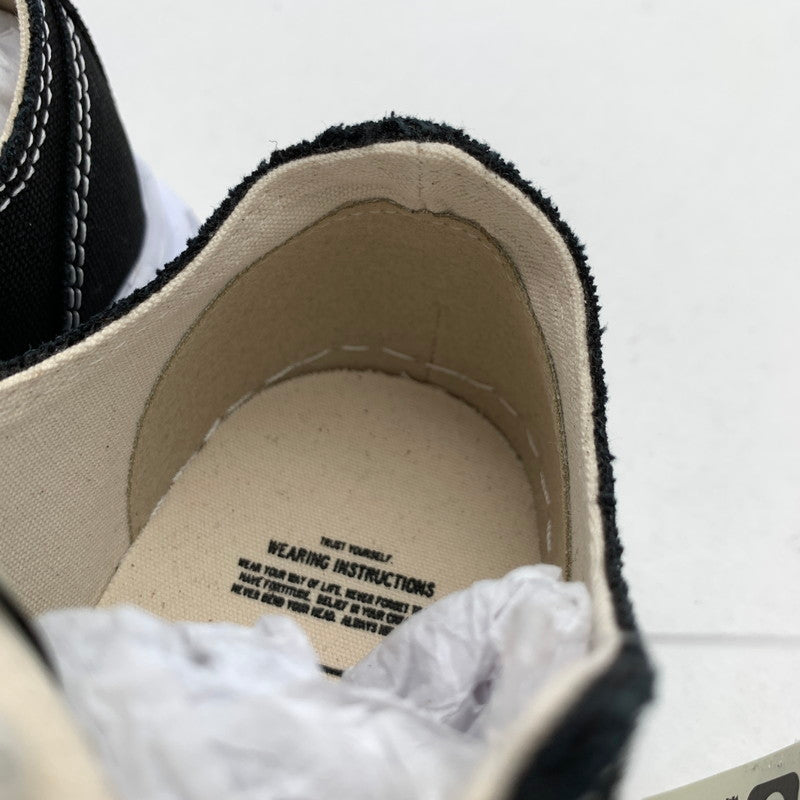 【中古美品】【メンズ】 MAISON MIHARA YASUHIRO メゾン ミハラ ヤスヒロ A05FW702 CANVAS LOW-TOP 箱付属 靴 166-260731-ny-12-fuzh サイズ：38 カラー：ブラック 万代Net店