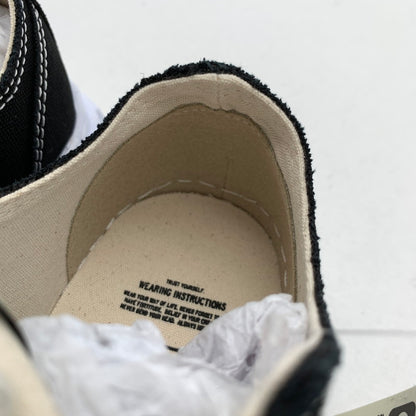 【中古美品】【メンズ】 MAISON MIHARA YASUHIRO メゾン ミハラ ヤスヒロ A05FW702 CANVAS LOW-TOP 箱付属 靴 166-260731-ny-12-fuzh サイズ：38 カラー：ブラック 万代Net店