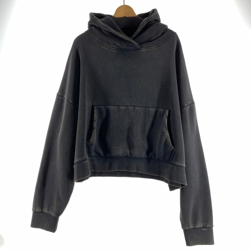 【中古品】【メンズ】 ENTIRE STUDIOS エンタイアスタジオ ES2125 22AW HEAVY HOOD ヘビーフードスウェットパーカー ヴィンテージ加工 141-260730-ny-05-fuzh サイズ：S カラー：ブラック 万代Net店