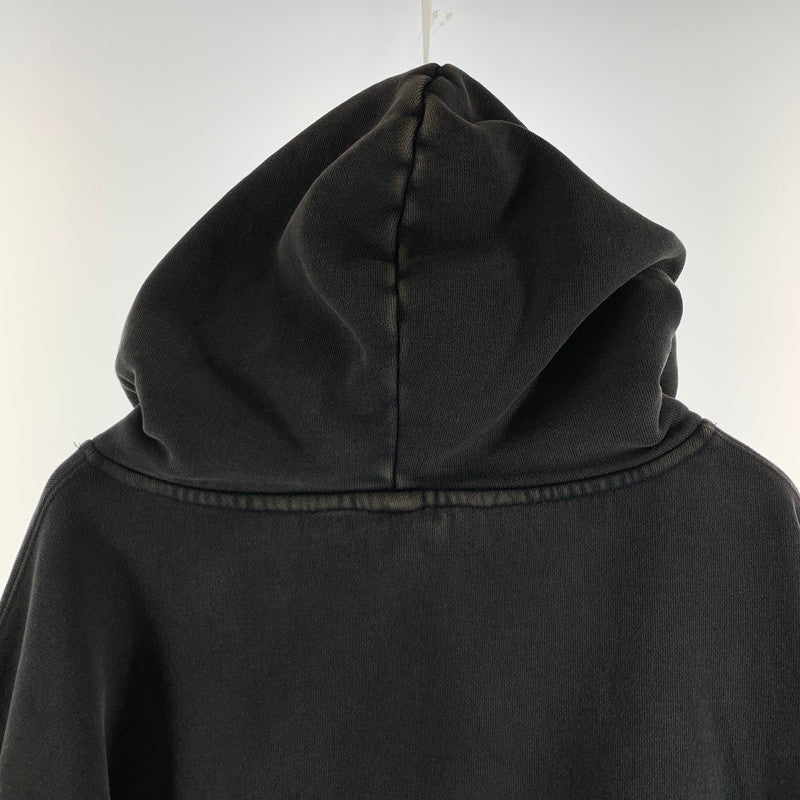 【中古品】【メンズ】 ENTIRE STUDIOS エンタイアスタジオ ES2125 22AW HEAVY HOOD ヘビーフードスウェットパーカー ヴィンテージ加工 141-260730-ny-05-fuzh サイズ：S カラー：ブラック 万代Net店