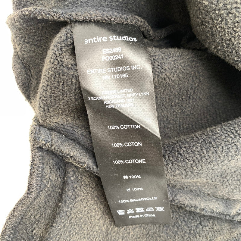 【中古品】【メンズ】 ENTIRE STUDIOS エンタイアスタジオ ES2489 FULL SWEATPANT スウェットパンツ ヴィンテージ加工 151-260730-ny-02-fuzh サイズ：M カラー：ブラック 万代Net店