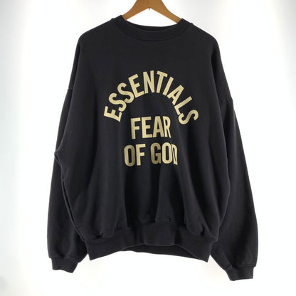 【中古品】【メンズ】 FOG ESSENTIALS 90S エフオージーエッセンシャルズ CANVAS LOGO CREW NECK CHARCOAL SIZE:M 142-260722-ky-19-fuzh 万代Net店