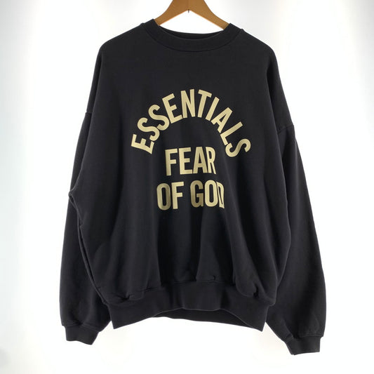【中古品】【メンズ】 FOG ESSENTIALS 90S エフオージーエッセンシャルズ CANVAS LOGO CREW NECK CHARCOAL SIZE:M 142-260722-ky-19-fuzh 万代Net店