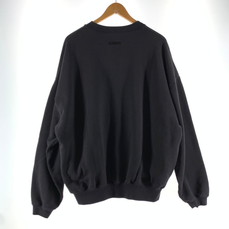 【中古品】【メンズ】 FOG ESSENTIALS 90S エフオージーエッセンシャルズ CANVAS LOGO CREW NECK CHARCOAL SIZE:M 142-260722-ky-19-fuzh 万代Net店
