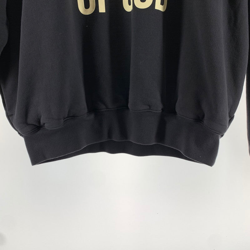 【中古品】【メンズ】 FOG ESSENTIALS 90S エフオージーエッセンシャルズ CANVAS LOGO CREW NECK CHARCOAL SIZE:M 142-260722-ky-19-fuzh 万代Net店