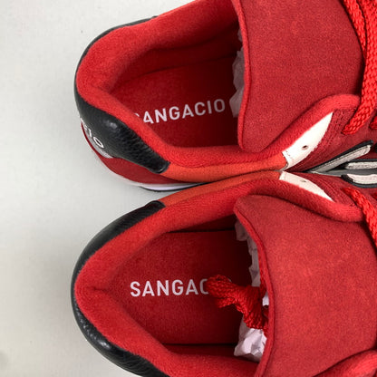 【中古美品】【メンズ】 SANGACIO サンガッチョ NYU'S スニーカー RED SIZE:29.0cm シューレース.箱付属 スニーカー 靴 162-260712-ky-05-fuzh 万代Net店