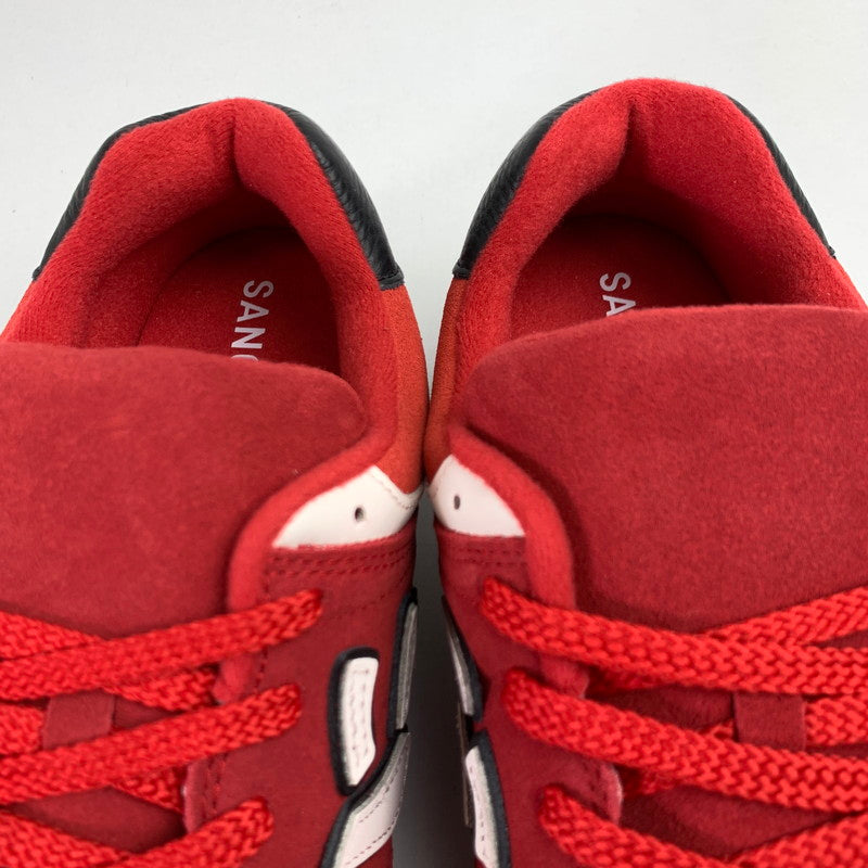 【中古美品】【メンズ】 SANGACIO サンガッチョ NYU'S スニーカー RED SIZE:29.0cm シューレース.箱付属 スニーカー 靴 162-260712-ky-05-fuzh 万代Net店