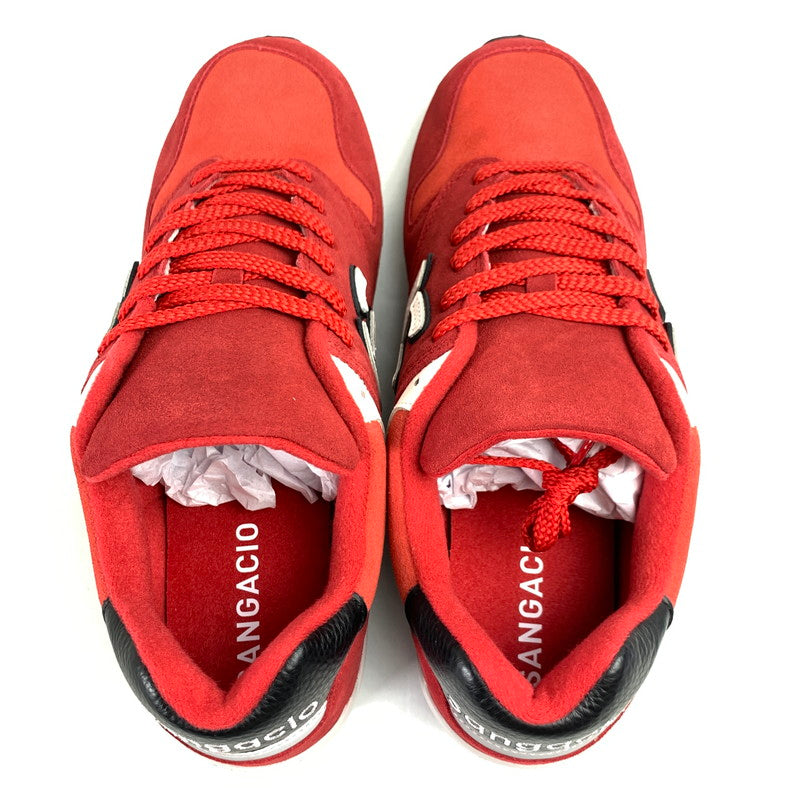 【中古美品】【メンズ】 SANGACIO サンガッチョ NYU'S スニーカー RED SIZE:29.0cm シューレース.箱付属 スニーカー 靴 162-260712-ky-05-fuzh 万代Net店