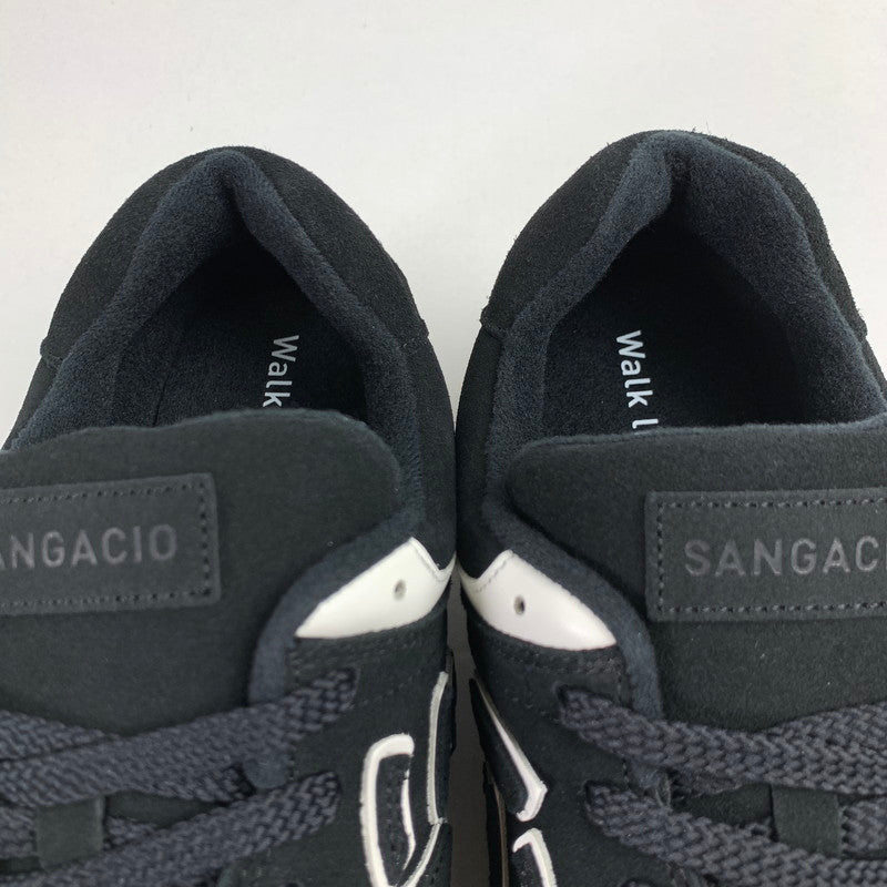 【中古美品】【メンズ】 SANGACIO サンガッチョ NYU'S スニーカー BLACK SIZE:29.0cm 箱付属 スニーカー 靴 162-260712-ky-06-fuzh 万代Net店
