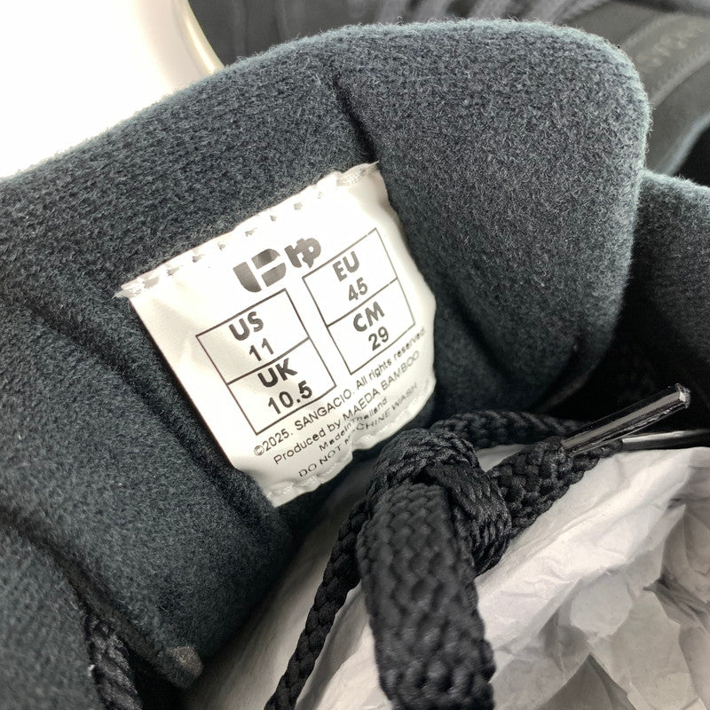 【中古美品】【メンズ】 SANGACIO サンガッチョ NYU'S スニーカー BLACK SIZE:29.0cm 箱付属 スニーカー 靴 162-260712-ky-06-fuzh 万代Net店