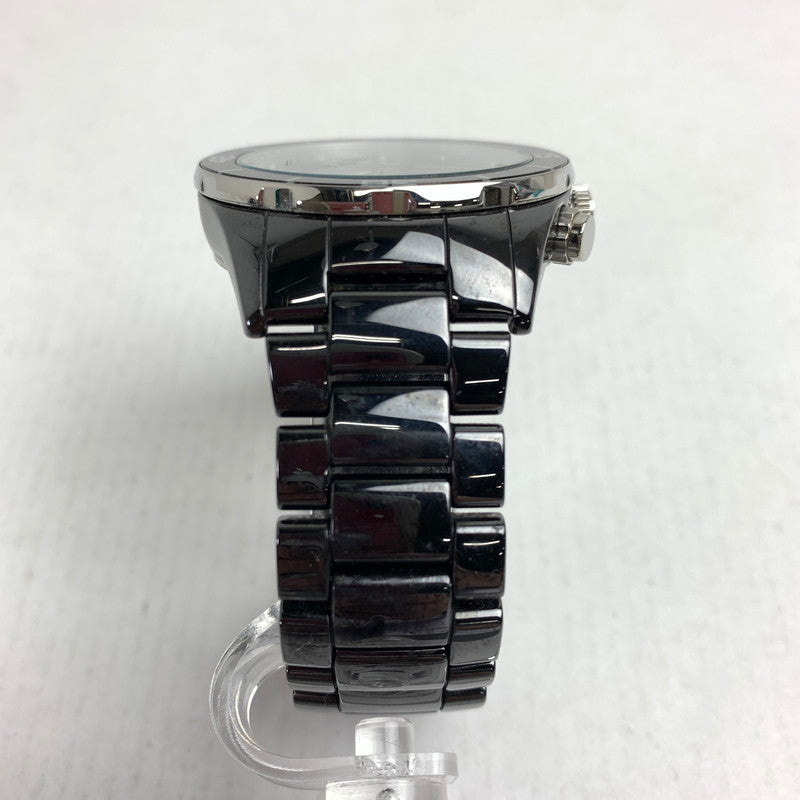 【中古品】【メンズ】 EMPORIO ARMANI エンポリオ アルマーニ AR-1421 クォーツ時計 カラーBLACK コマ、ケース付属 時計 197-260714-ky-19-fuzh 万代Net店