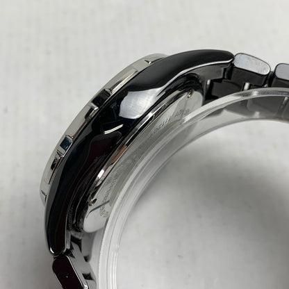 【中古品】【メンズ】 EMPORIO ARMANI エンポリオ アルマーニ AR-1421 クォーツ時計 カラーBLACK コマ、ケース付属 時計 197-260714-ky-19-fuzh 万代Net店