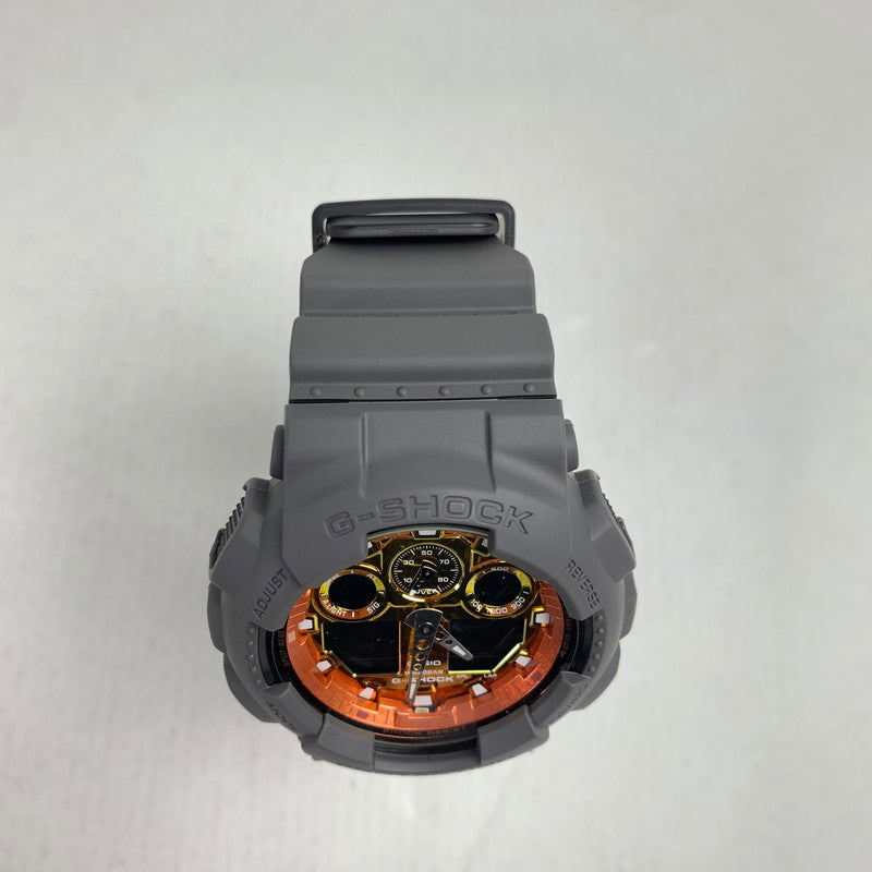 【中古品】【メンズ】 G-SHOCK ジーショック GA-100FL-8AJF FLAME INSIDE SERIES カラーメタルオレンジ・グレー 時計 196-260714-ky-18-fuzh 万代Net店