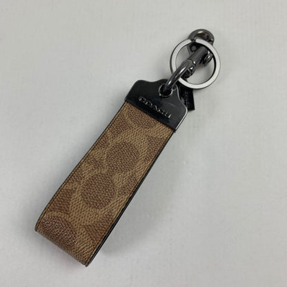 【中古品】【レディース】 COACH コーチ CAQ07 QBTN2 ループ キー フォブ・シグネチャー キャンバス カラー BROWN 本体のみ　 183-260714-ky-10-fuzh 万代Net店