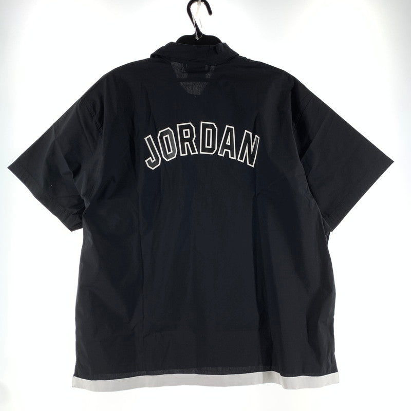 【中古美品】【メンズ】 NIKE ナイキ DM1417-010 JORDAN ジョーダン ロゴ スナップボタン 半袖シャツ トップス 古着 148-260724-mh-10-fuzh サイズ：Xl カラー：ブラック 万代Net店