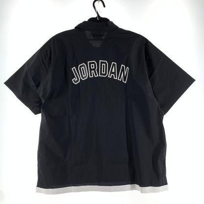 【中古美品】【メンズ】 NIKE ナイキ DM1417-010 JORDAN ジョーダン ロゴ スナップボタン 半袖シャツ トップス 古着 148-260724-mh-10-fuzh サイズ：Xl カラー：ブラック 万代Net店