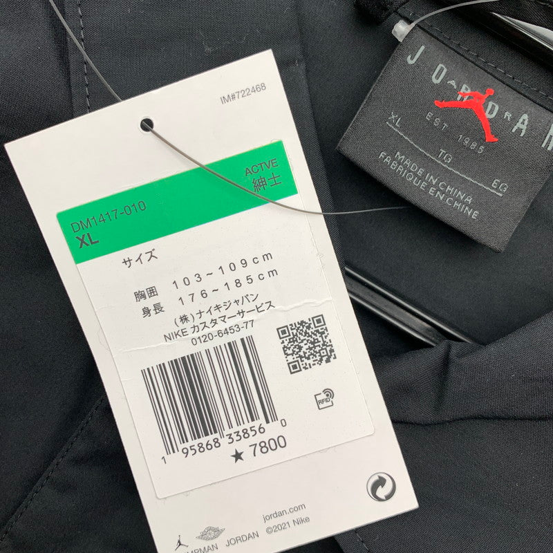 【中古美品】【メンズ】 NIKE ナイキ DM1417-010 JORDAN ジョーダン ロゴ スナップボタン 半袖シャツ トップス 古着 148-260724-mh-10-fuzh サイズ：Xl カラー：ブラック 万代Net店