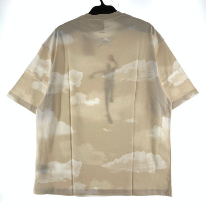 【中古品】【メンズ】 NIKE ナイキ DM1437-133 AIR JORDAN CASUAL PRINTING ROUND NECK PULLOVER SS エアジョーダン プリント 半袖 トップス Tシャツ 古着 148-260724-mh-11-fuzh サイズ：2Xl カラー：ホワイト ベージュ 万代Net店