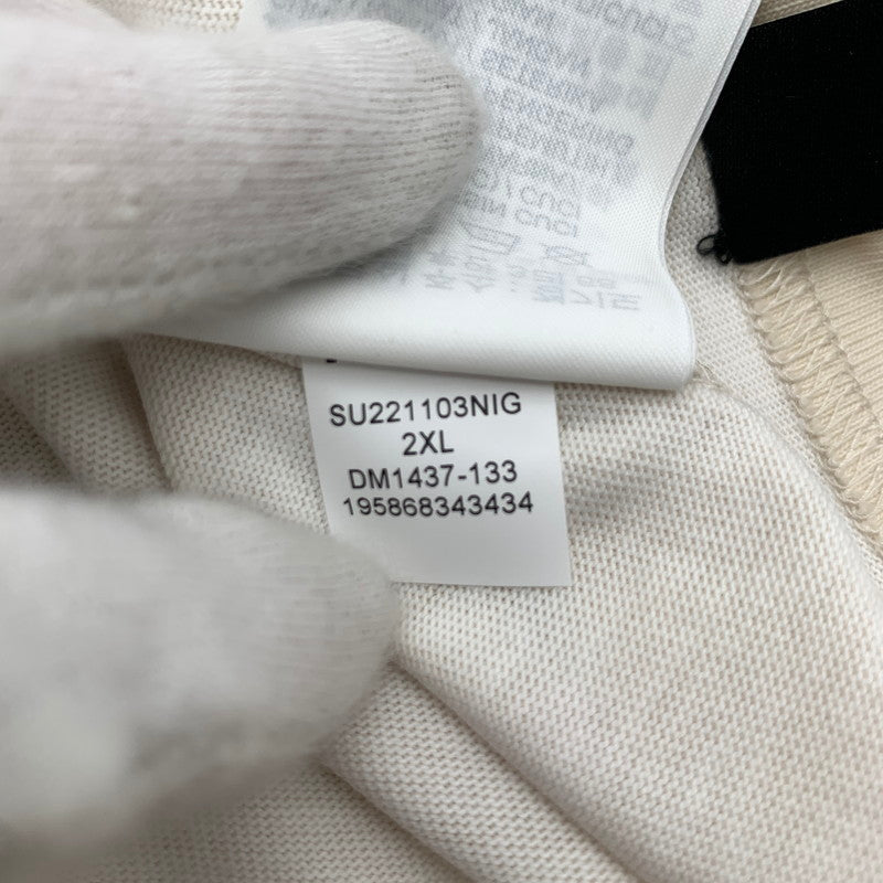 【中古品】【メンズ】 NIKE ナイキ DM1437-133 AIR JORDAN CASUAL PRINTING ROUND NECK PULLOVER SS エアージョーダン Tシャツ WHITE.BEIGE SIZE:2XL タグ付 ※汚れあり 148-260815-io-09-fuzh カラー：ホワイト/ベージュ 万代Net店