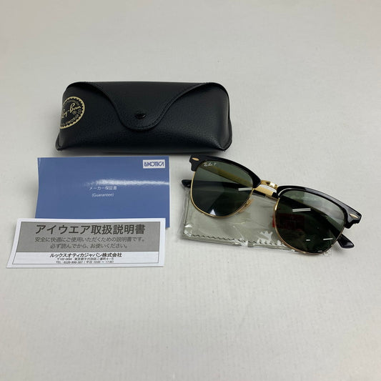 【中古品】【メンズ】 RAY-BAN レイバン RB3716 CLUBMASTER METAL BLACK ケース付属 サングラス 203-260714-ky-15-fuzh 万代Net店