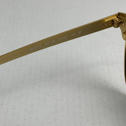 【中古品】【メンズ】 RAY-BAN レイバン RB3716 CLUBMASTER METAL BLACK ケース付属 サングラス 203-260714-ky-15-fuzh 万代Net店