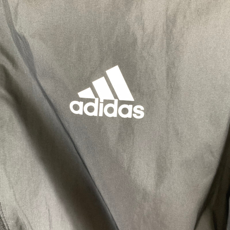 【中古品】【メンズ】 ADIDAS アディダス NYLON JACKET ナイロンジャケット BLACK SIZE:M ※小さな生地破れあり 148-260920-io-13-fuzh カラー：ブラック 万代Net店