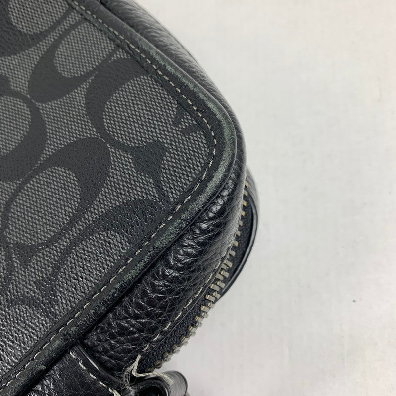 【中古品】【メンズ】 COACH コーチ CC009 サリバンクロスボディシグネチャーキャンバス カラー BLACK カバン 180-260714-ky-06-fuzh 万代Net店
