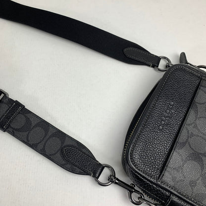 【中古品】【メンズ】 COACH コーチ CC009 サリバンクロスボディシグネチャーキャンバス カラー BLACK カバン 180-260714-ky-06-fuzh 万代Net店