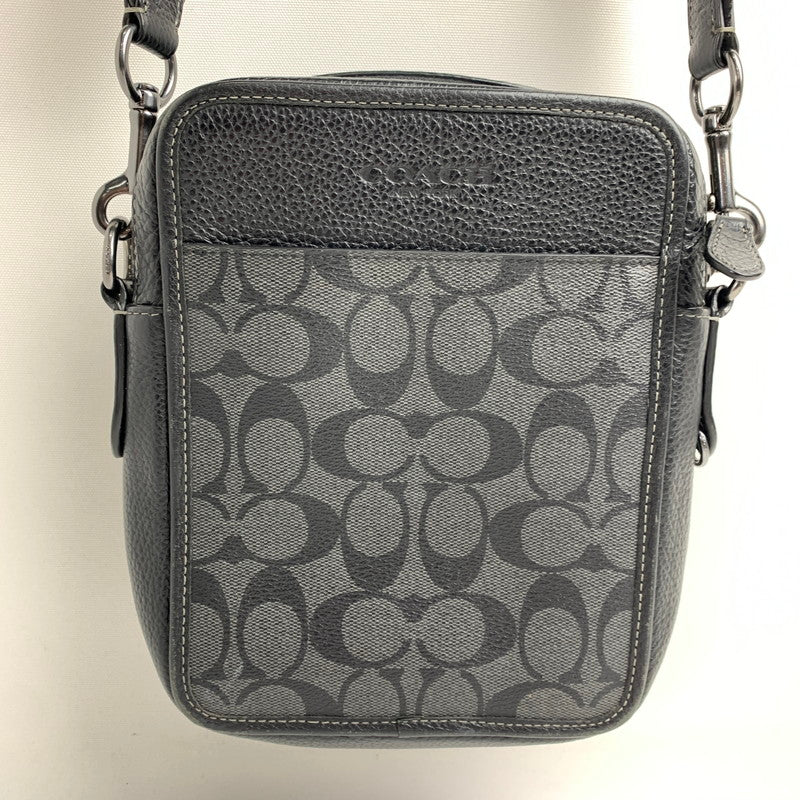 【中古品】【メンズ】 COACH コーチ CC009 サリバンクロスボディシグネチャーキャンバス カラー BLACK カバン 180-260714-ky-06-fuzh 万代Net店