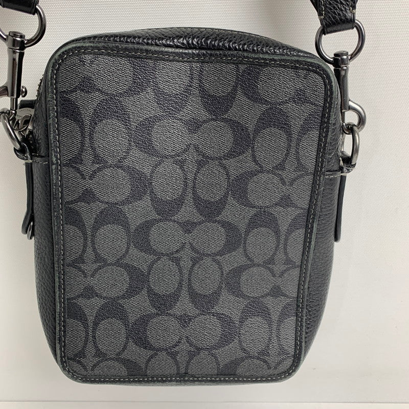 【中古品】【メンズ】 COACH コーチ CC009 サリバンクロスボディシグネチャーキャンバス カラー BLACK カバン 180-260714-ky-06-fuzh 万代Net店