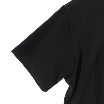 【中古品】【メンズ】 MONCLER モンクレール C-SCOM-19-4 Tシャツ 黄色ロゴ 141-260723-ny-20-fuzh サイズ：S カラー：ブラック 万代Net店