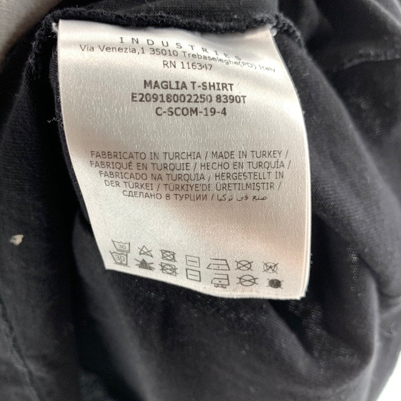 【中古品】【メンズ】 MONCLER モンクレール C-SCOM-19-4 Tシャツ 黄色ロゴ 141-260723-ny-20-fuzh サイズ：S カラー：ブラック 万代Net店