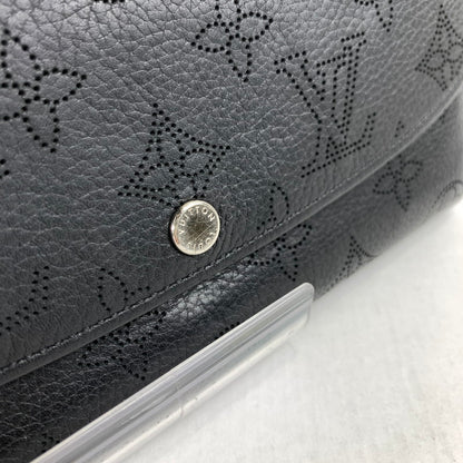 【中古品】【レディース】 LOUIS VUITTON ルイヴィトン M60143 マヒナ ポルトフォイユ イリス 長財布 財布 BLACK ※イニシャル有.本体のみ 179-260717-io-16-fuzh 万代Net店